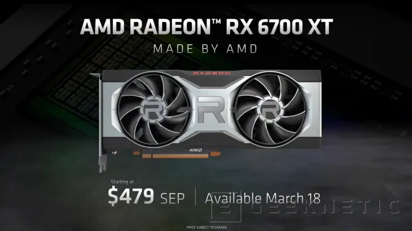 Geeknetic AMD presenta la Radeon RX 6700 XT con arquitectura RDNA 2 y 12GB de memoria 5