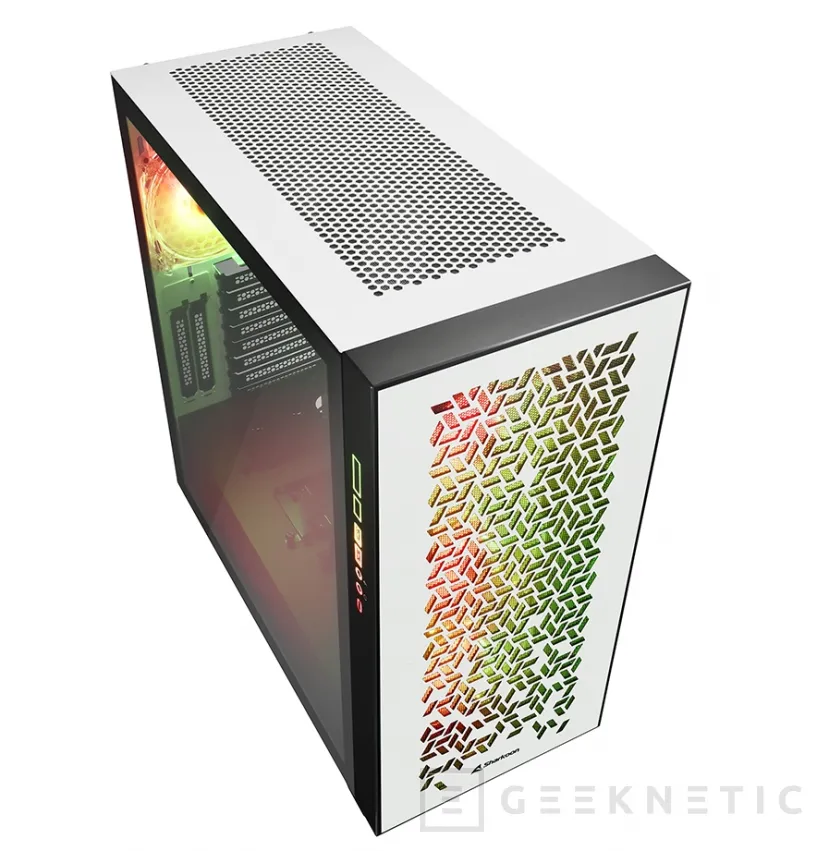 Geeknetic Cristal templado e iluminación ARGB en la nueva caja Sharkoon ELITE SHARK CA300H 2