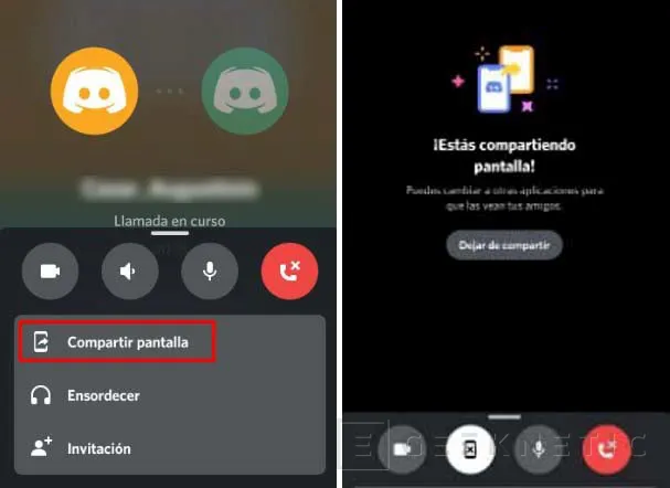 Geeknetic Discord: Cómo compartir la pantalla de tu móvil Android o iPhone 4