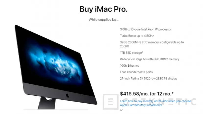 Geeknetic Apple deja de fabricar el iMac Pro 1
