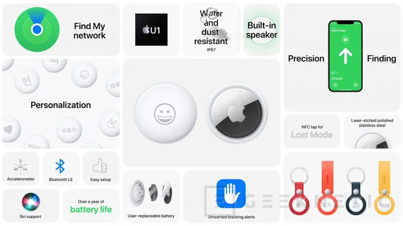 Geeknetic Los Apple AirTag utilizarán la red de Find My para localizar nuestros objetos importantes 1