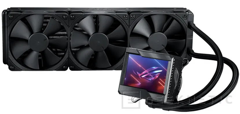 Geeknetic La refrigeración líquida ASUS ROG Ryujin II ya es oficial con pantalla de 3,5&quot; y ventilador para los VRM 3