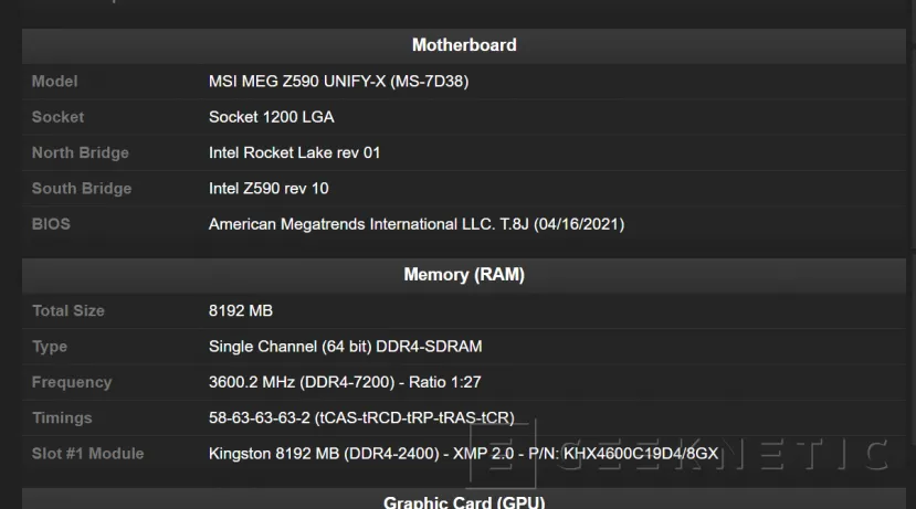 Geeknetic El MSI OC Team bate el record de velocidad de DDR4 alcanzando los 7.200,4 MHz 2