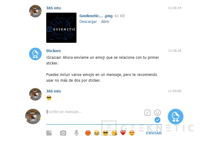 Geeknetic Telegram Web: Cómo crear tus propios Stickers 8