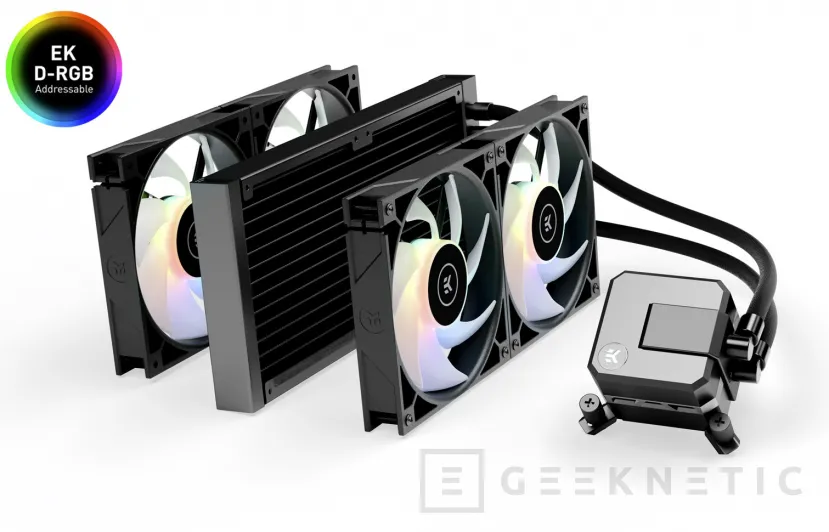 Geeknetic EK anuncia su refrigeración líquida EK-AIO Elite 280 D-RGB con cuatro ventiladores 1