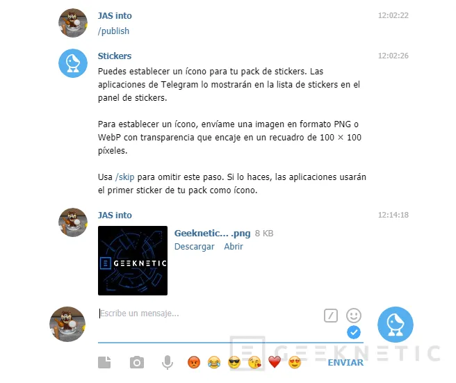 Geeknetic Telegram Web: Cómo crear tus propios Stickers 10