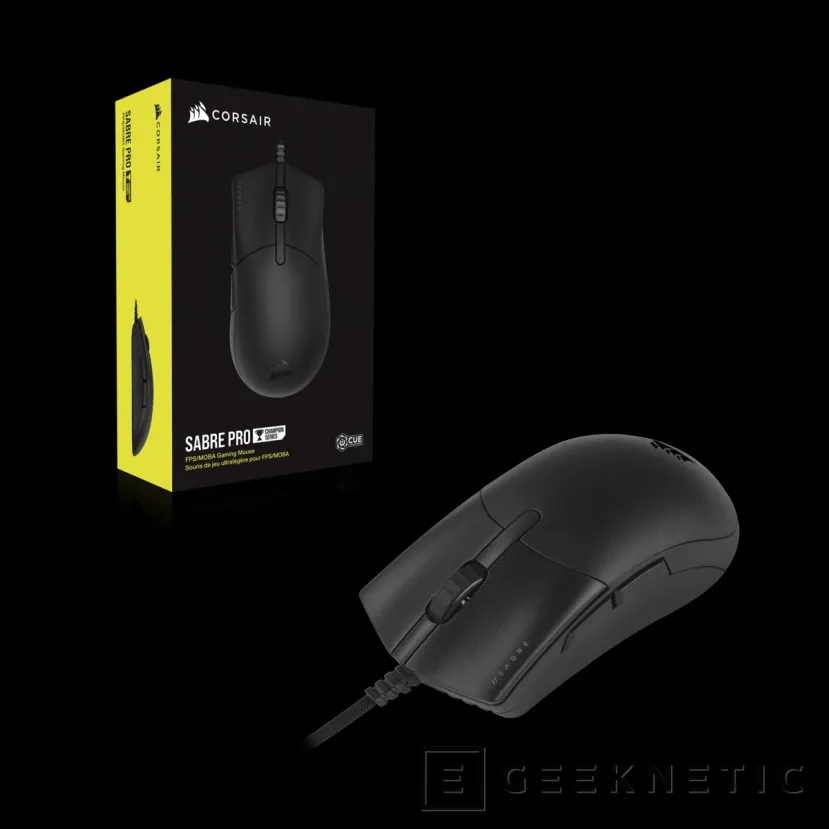 Geeknetic Corsair lanza el ratón Sabre Pro Champion Series con 18.000 DPI y polling rate de 8000 Hz 3