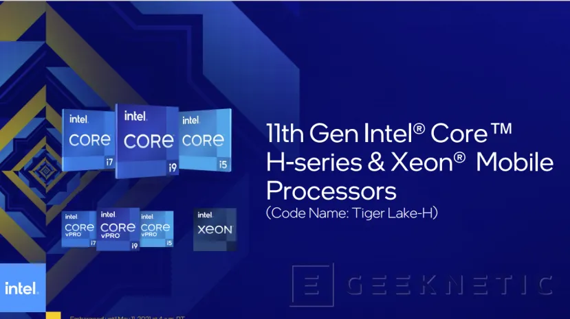 Geeknetic Intel Tiger Lake-H: La arquitectura Willow Cove a 10 nanómetros llega a los portátiles de alto rendimiento con PCIe 4.0, Thunderbolt 4 y WiFi 6E 1