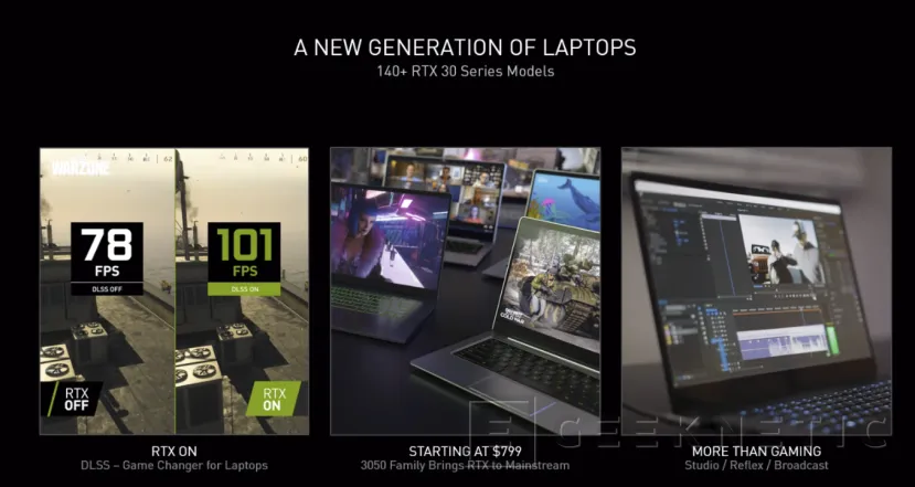 Geeknetic Las NVIDIA RTX 3050 y RTX 3050 Ti darán vida a portátiles gaming desde los 799 dólares 2