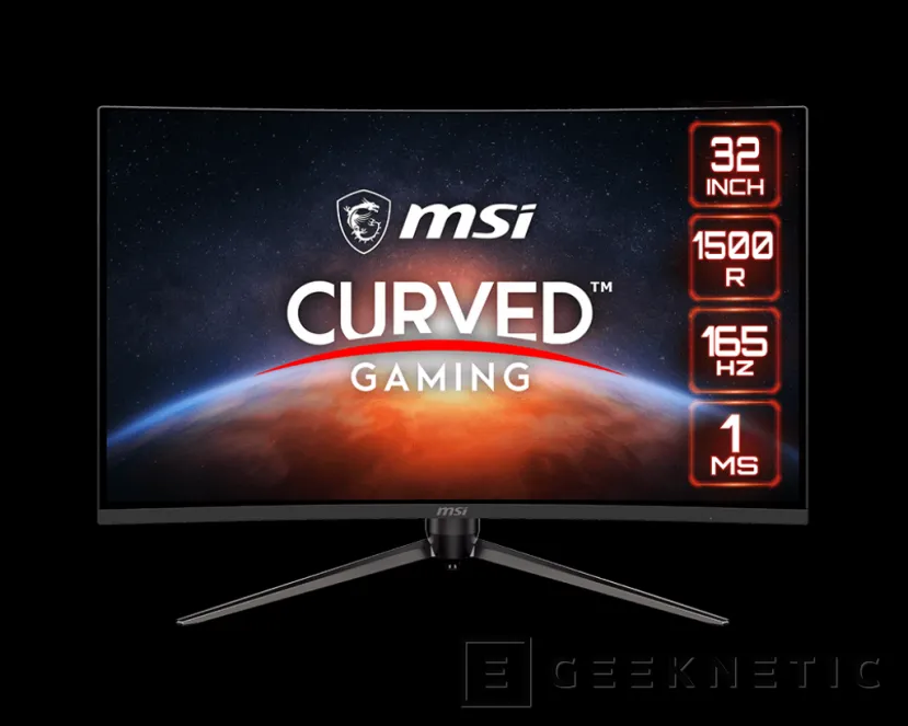Geeknetic Nuevo monitor MSI Optix AG321CR curvo para gaming de 32 pulgadas y 165 Hz de tasa de refresco 1