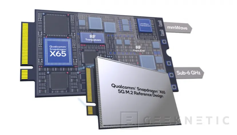 Geeknetic Qualcomm ha adaptado sus módems Snapdragon X62 y X65 a formato M.2 para añadir 5G a portátiles y otros dispositivos 1
