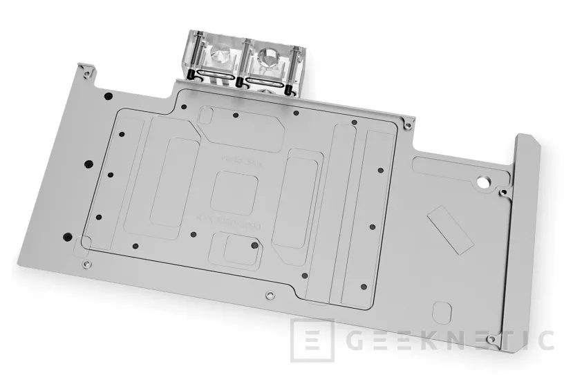 Geeknetic EK lanza backplates refrigerados por agua para las ASUS ROG STRIX RTX 3090 y RTX 3080 1