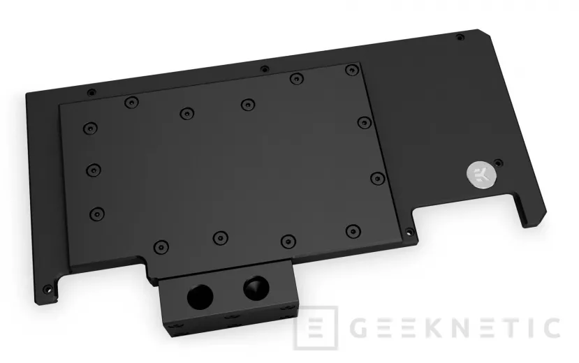 Geeknetic EK lanza backplates refrigerados por agua para las ASUS ROG STRIX RTX 3090 y RTX 3080 2
