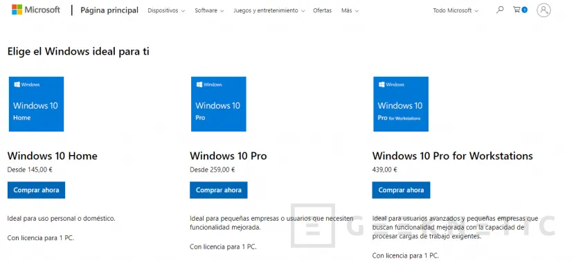 Geeknetic Claves de Windows 10 por menos de 5 Euros 1
