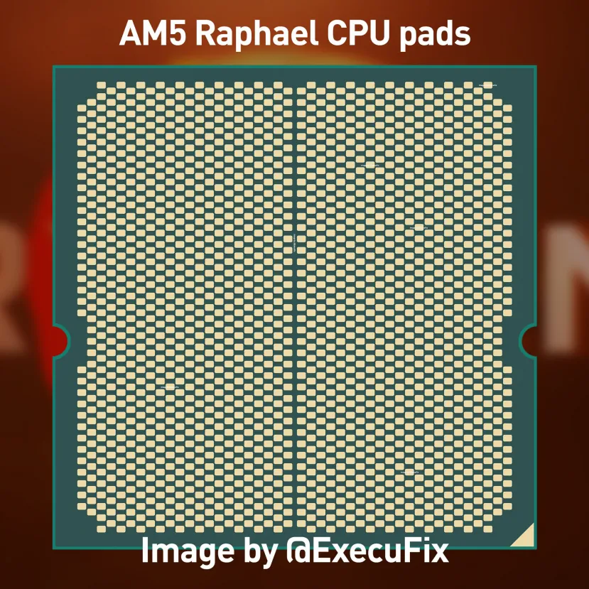 Geeknetic Vista una primera imagen del AMD con socket AM5 LGA1718 que soporta hasta 28 carriles PCIe 4.0 1