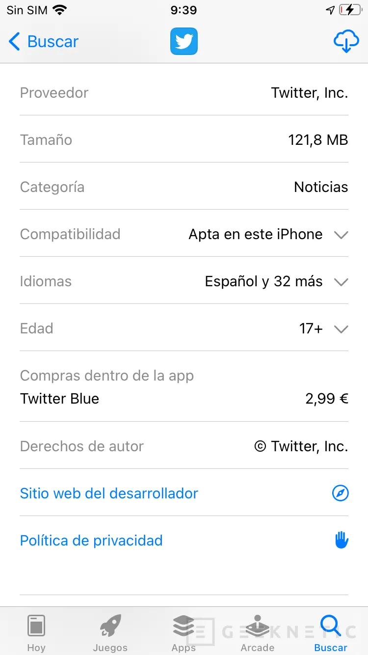 Geeknetic Twitter Blue costará 2,99 euros al mes y ofrecerá temas personalizados y vista mejorada de los tweets 1