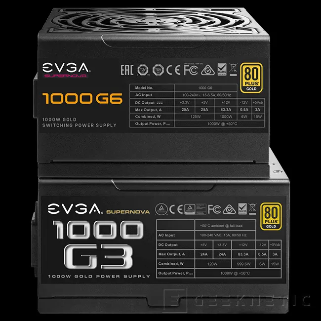 Geeknetic EVGA lanza la fuente de alimentación SuperNOVA G6 con un diseño compacto, completamente modular y hasta 1000 W 2