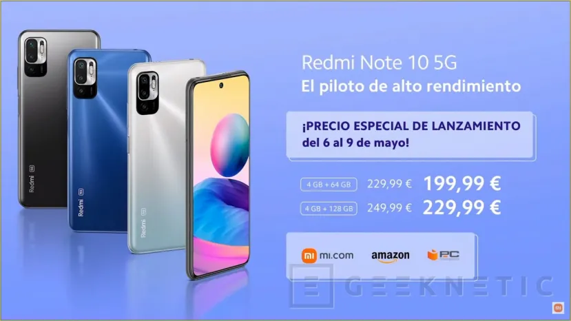Geeknetic Llegan a España los Redmi Note 10S y Note 10 5G a precios que parten desde los 199 euros 1