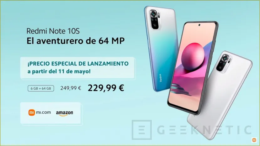 Geeknetic Llegan a España los Redmi Note 10S y Note 10 5G a precios que parten desde los 199 euros 2
