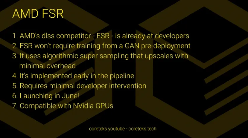 Geeknetic AMD FidelityFX Super Resolution será lanzado en junio según el Youtuber Coreteks 1