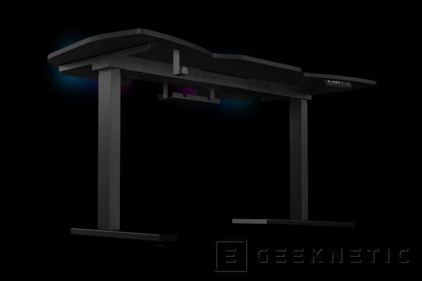 Geeknetic Newskill presenta dos mesas gaming con RGB Soft Dream y motor para ajustar su altura hasta 120 cm 3