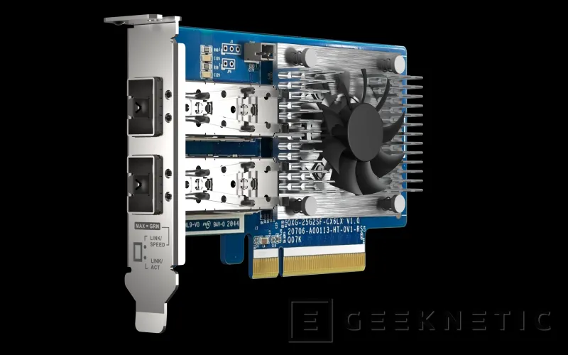 Geeknetic QNAP anuncia una tarjeta de red dual con 25 GbE cada conector y un total de hasta 50 Gbps 1