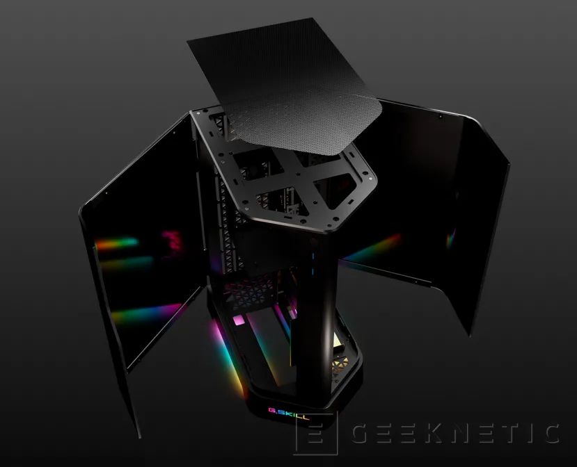 Geeknetic La G.SKILL Z5i es una pequeña caja mini-ITX con diseño pentagonal y doble cristal templado curvo 2