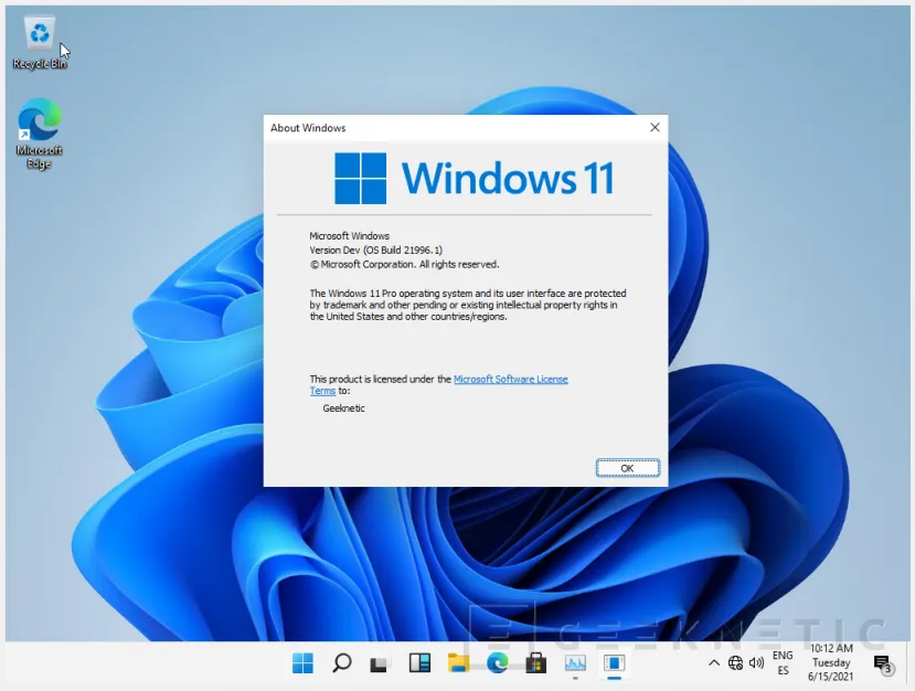 Geeknetic Filtrada la primera imagen ISO de Windows 11 13