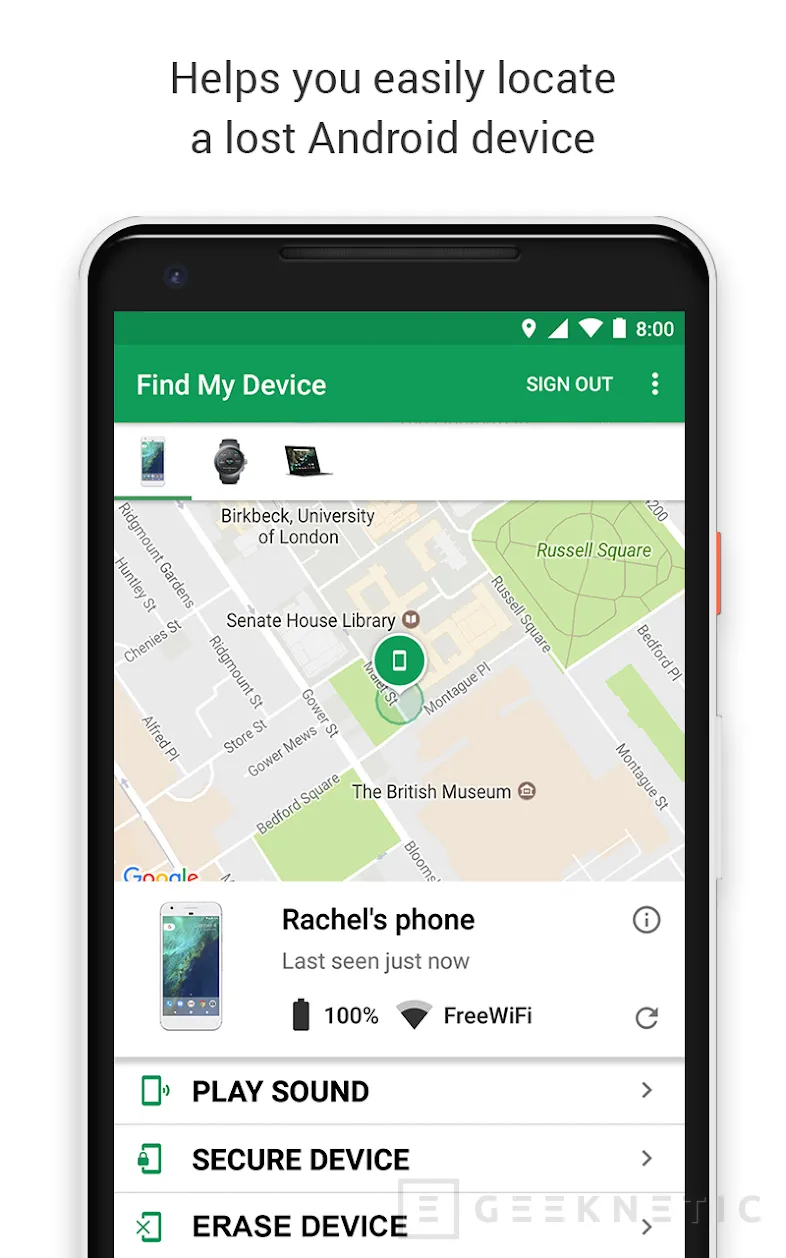 Geeknetic Google trabaja en su propia versión de Find My para encontrar con más precisión los dispositivos Android 1