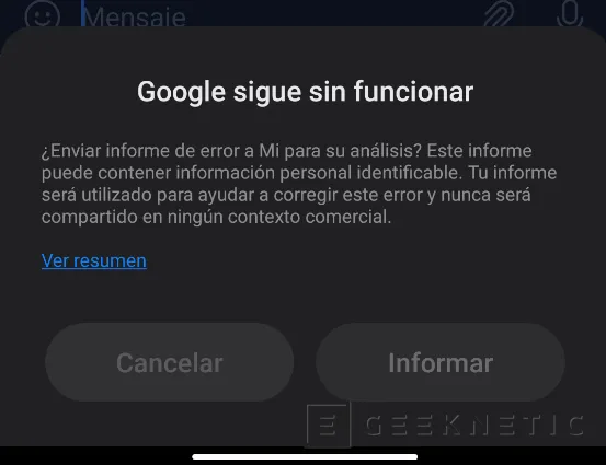 Geeknetic La app de Google para Android está fallando tras la última actualización 1