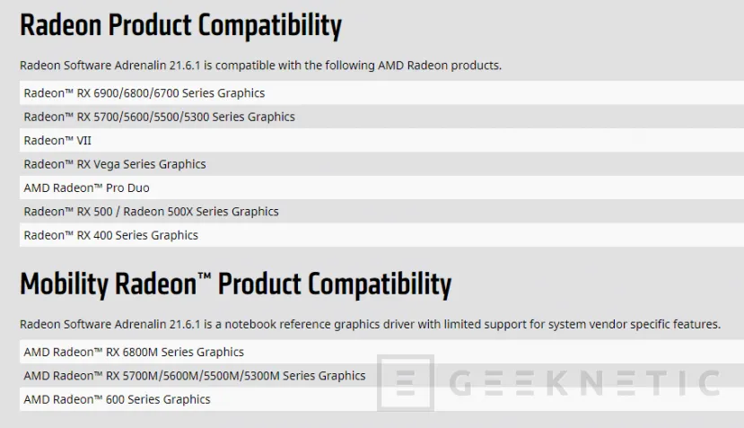 Geeknetic AMD deja de dar soporte a las tarjetas Radeon Fury, 200 series y 300 series con la última actualización de sus drivers 2
