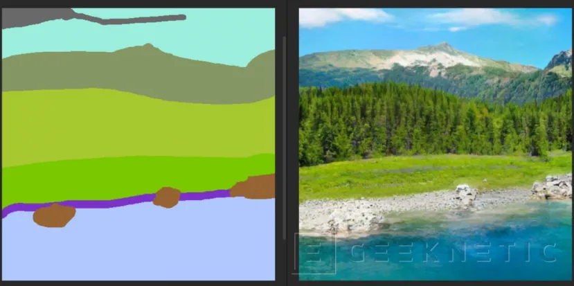 Geeknetic Ya está disponible la beta de NVIDIA Canvas para crear paisajes muy fácilmente gracias a la IA 3