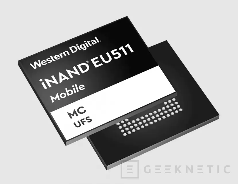 Geeknetic Nuevas unidades flash de Western Digital iNAND MC EU551 UFS 3.1 con mejoras en velocidades de lectura y escritura  1