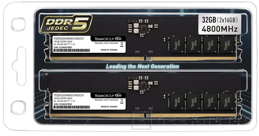 Geeknetic Ya a la venta los primeros módulos de RAM DDR5 de la mano de TeamGroup 1