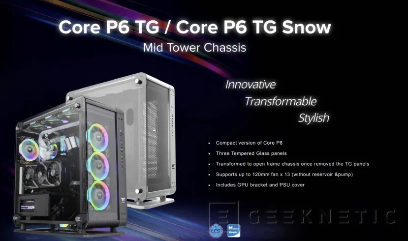 Geeknetic La caja Thermaltake Core P6 TG incluye tres paneles de cristal templado y un único espacio abierto 3