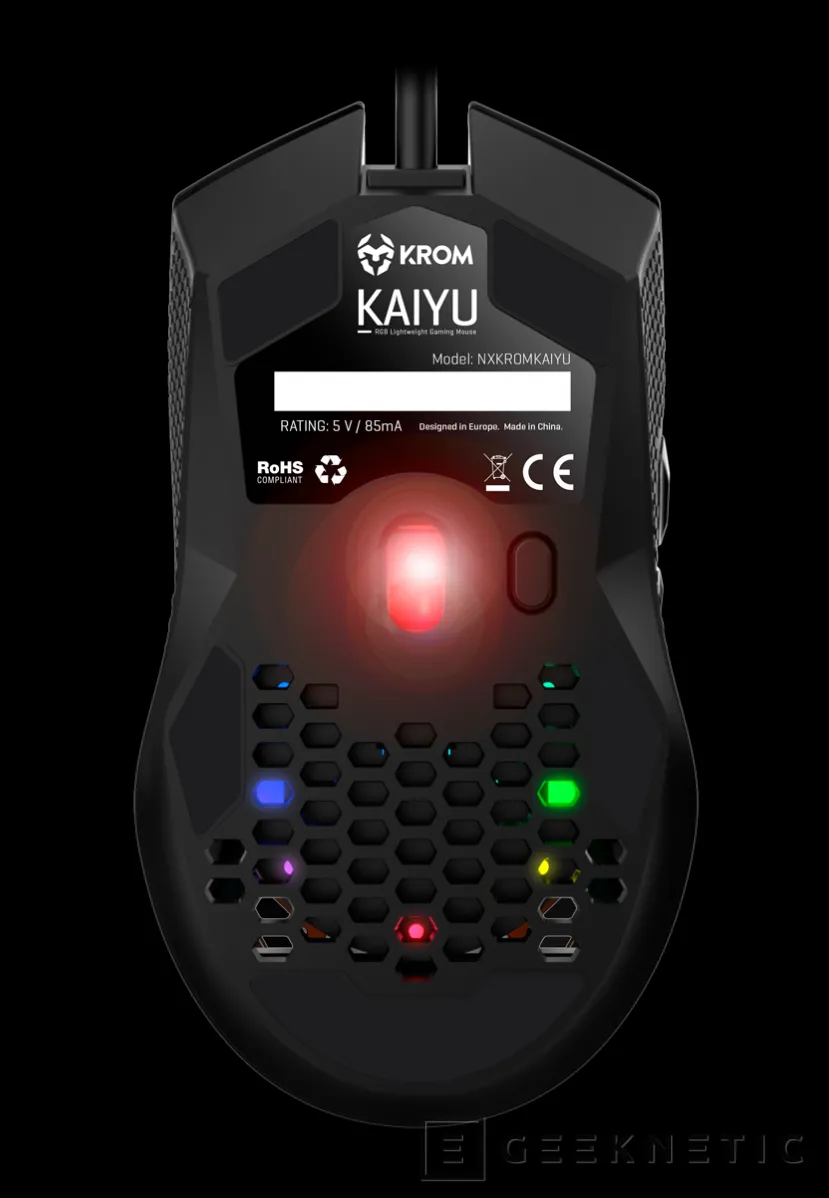Geeknetic Krom presenta el ratón ultraligero Kaiyu con solo 65 gr de  peso y sensor Pixart de 12.000 DPI 3