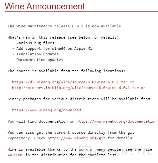 Geeknetic Wine 6.0.1 permitirá a los usuarios de un Mac con procesador M1 ejecutar aplicaciones de Windows 1