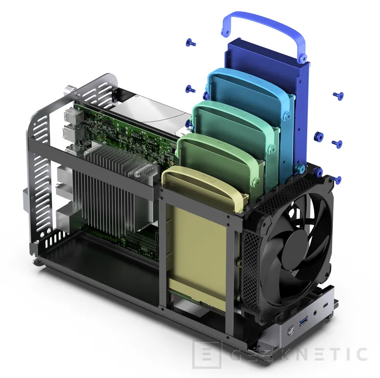 Geeknetic Jonsbo N1, una caja compacta mini-ITX con espacio para 5 discos duros de 3,5&quot; 4
