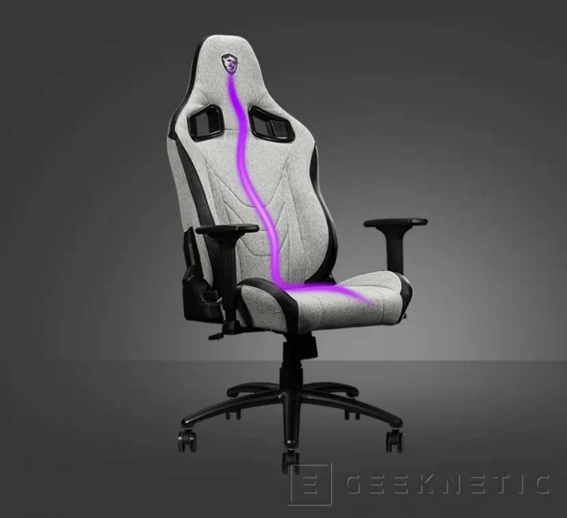 Geeknetic Nuevas sillas MSI MAG CH 130 Series con tejido resistente al agua y a los arañazos 3