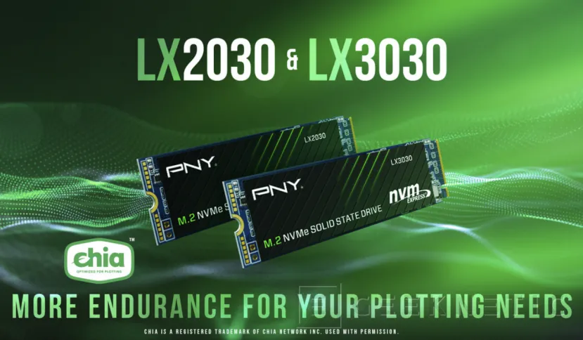 Geeknetic Los SSD PNY LX2030 y LX 3030 están orientados específicamente al minado de Chia 2