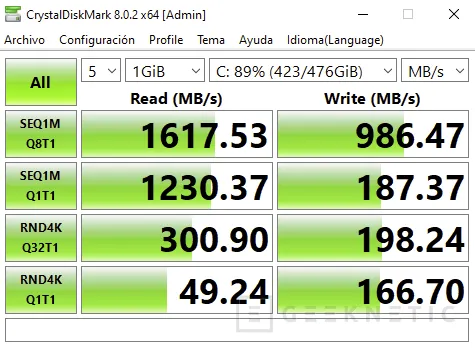 Geeknetic MSI Katana GF76 11UE Review con Core i7-11800H y RTX 3060 37