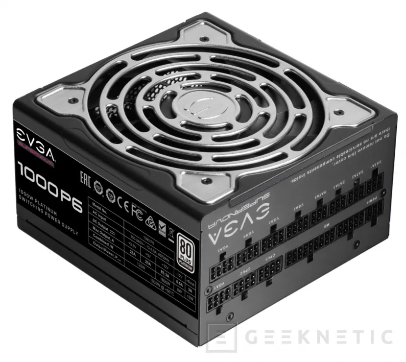 Geeknetic EVGA anuncia sus fuentes de alimentación SuperNova P6 con eficiencia 80 PLUS Platinum 1