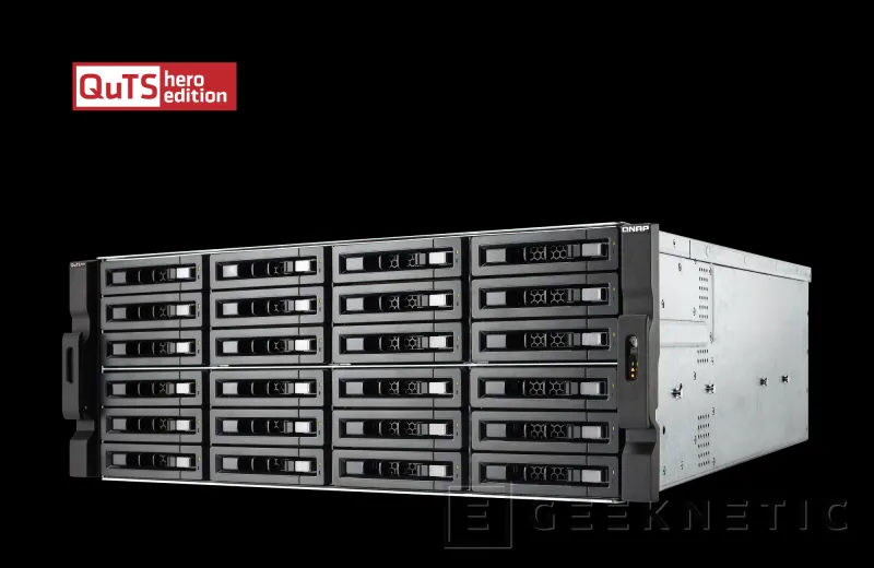 Geeknetic QNAP ha presentado el NAS TS-h2477XU-RP con CPU Ryzen 7 3700X y capacidad para 24 discos SATA 1