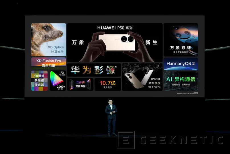 Geeknetic Huawei ha presentado el P50 y P50 Pro con pantalla de 6,6 pulgadas, 300 Hz de muestreo y sin 5G 3