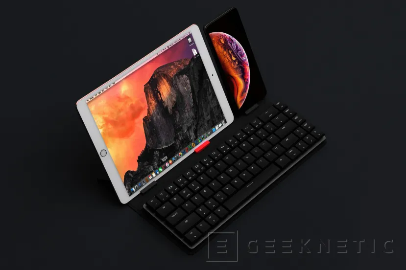 Geeknetic El Epomaker NT68 es un pequeño teclado mecánico, con RGB, inalámbrico y magnético para ser adherido a portátiles 3