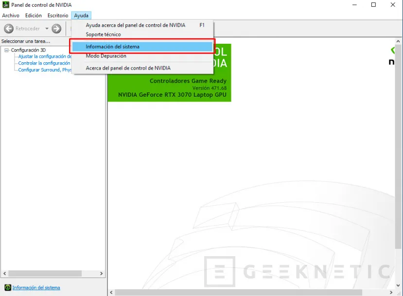 Geeknetic Cómo saber a qué TGP está configurada la NVIDIA RTX de tu portátil 6