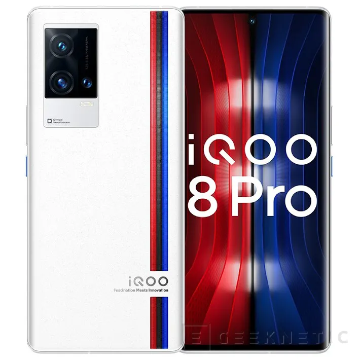 Geeknetic El Vivo iQOO 8 Pro llega con pantalla 1440p a 120 Hz, Snapdragon 888+ y carga rápida a 120 W 1