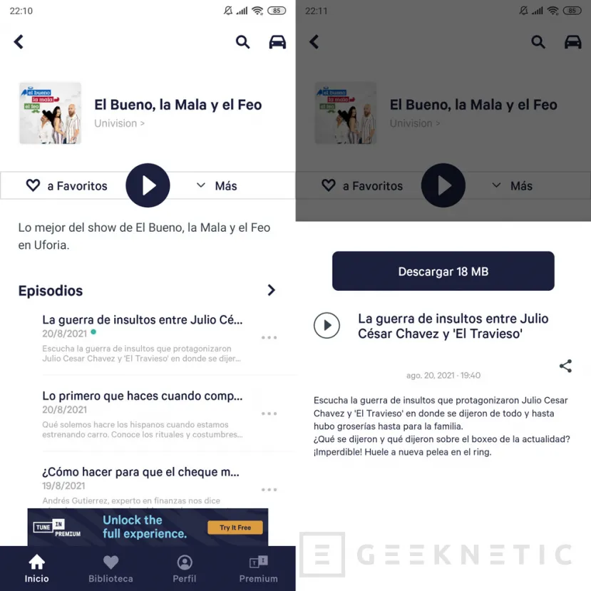 Geeknetic Cómo escuchar un Podcast en tu móvil 12
