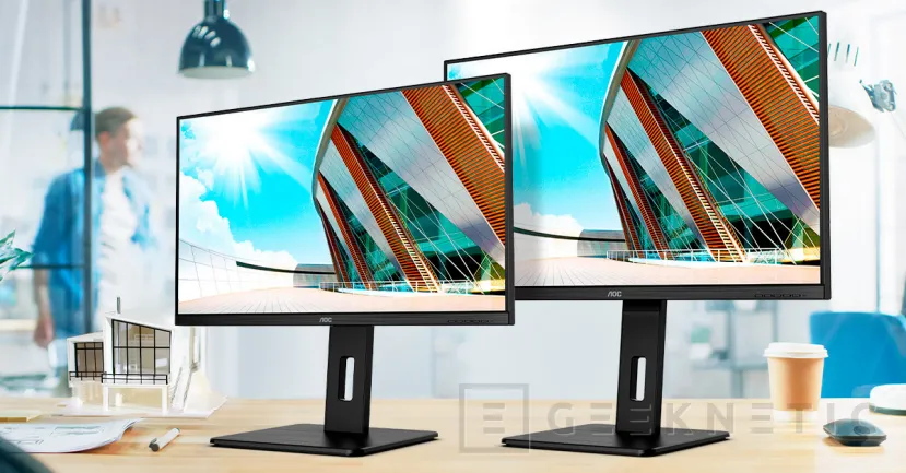 Geeknetic AOC presenta 4 monitores para entornos empresariales con resolución 4K y conectividad USB de tipo C 4