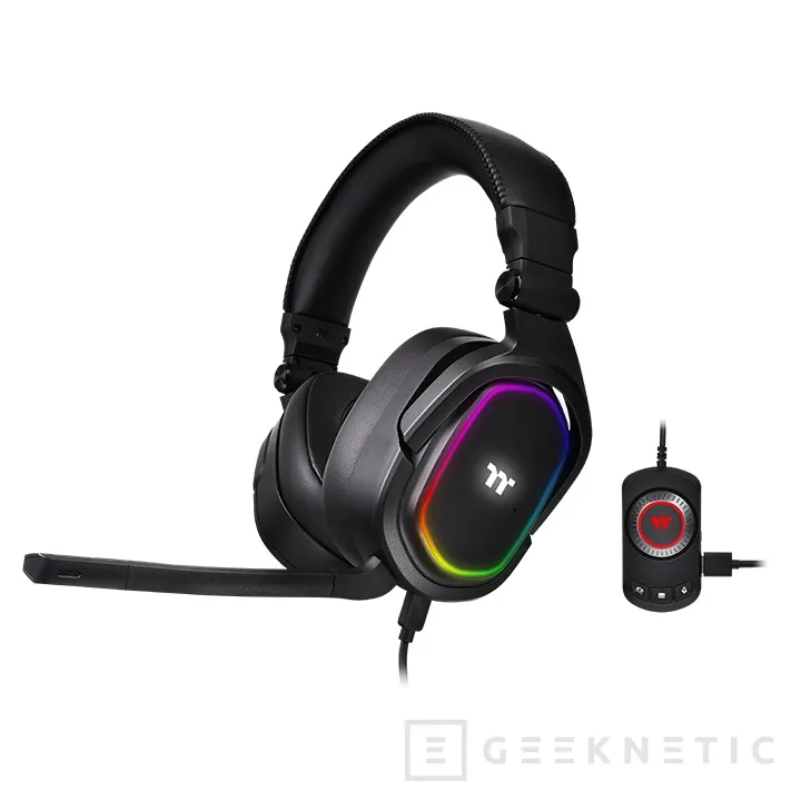 Geeknetic Los nuevos auriculares Thermaltake ARGENT H5 disponen de sonido Hi-Res, DTS: X 2.0 e iluminación RGB 1